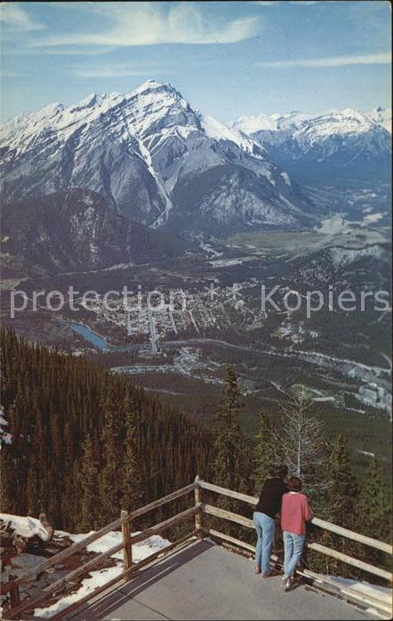 Canadian Rockies Cascade Mountain village of Banff Sulph