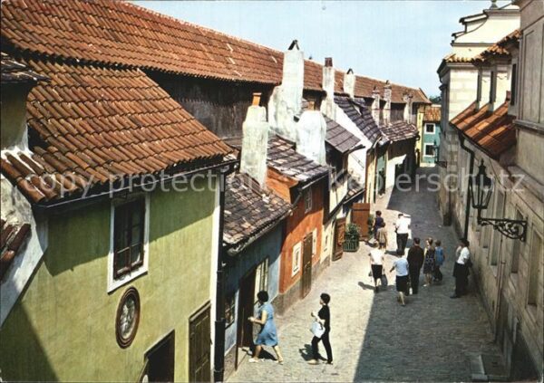 Praha Prahy Prague Ziata ulicka das Goldene Gässchen