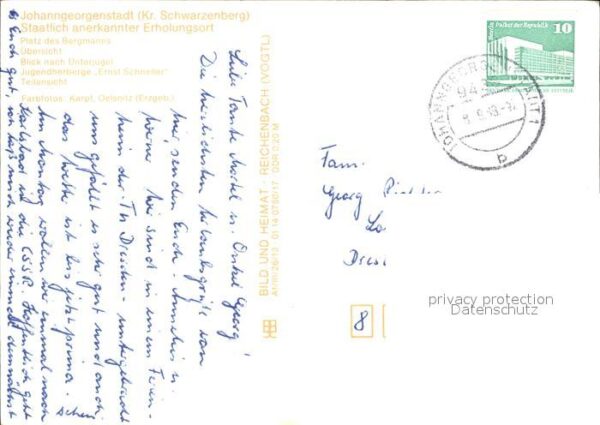 Johanngeorgenstadt Platz des Bergmanns Unterjugel Jugendhe – Bild 2