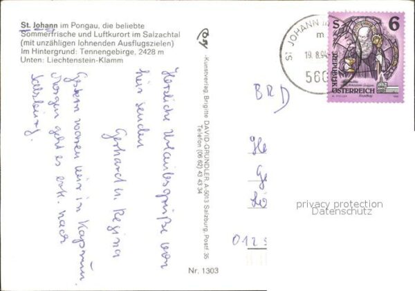 St Johann Pongau Luftkurort Salzachtal Tannengebirge – Bild 2
