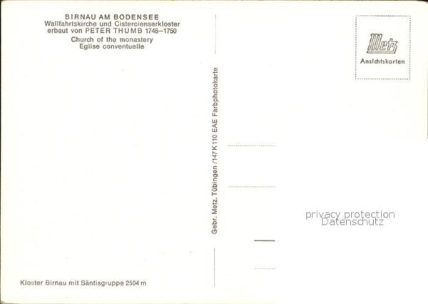 Birnau Wallfahrtskirche Cistercienserkloster – Bild 2