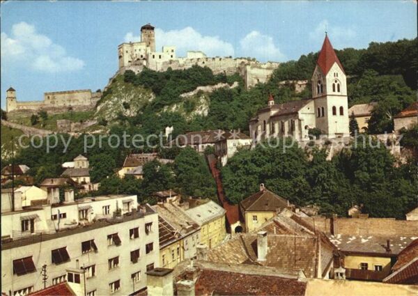Trencin Trentschinteplitz Ortsansicht