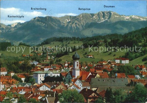 Immenstadt Allgaeu Breitenberg Kastenköpfe Rotspitze Daume