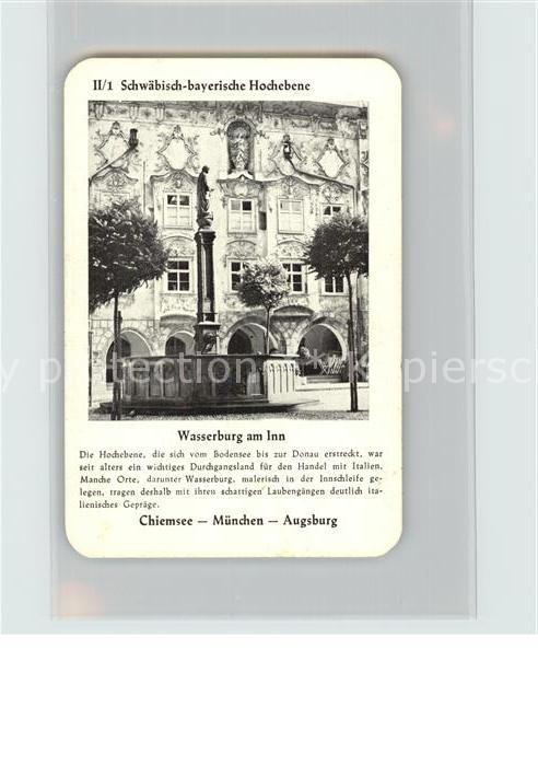 Wasserburg Inn Schwäbisch-bayerische Hochebene Chiemse