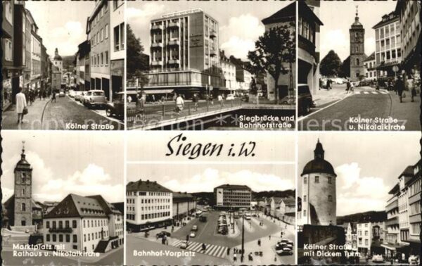 Siegen Westfalen Kölner Strasse Siegbrücke Bahnhofstrass