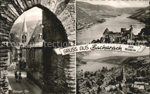 Bacharach Rhein Steeger Tor Burg Stahleck