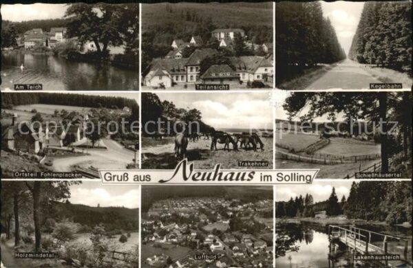 Neuhaus Solling Teich Kegelbahn Schiesshäusertal Lakenh
