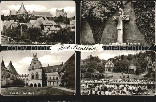 Bad Bentheim Teilansicht Burg Innenhof Herrgott von