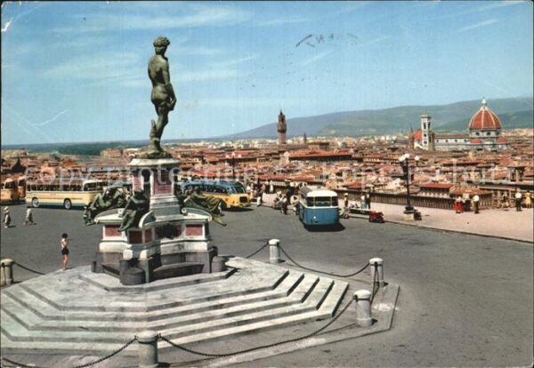Firenze Florenz Der David am Michelangelo Platz Statue