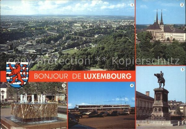 LUXEMBOURG  Luxemburg Vue generale Cathedrale Notre Dame Font