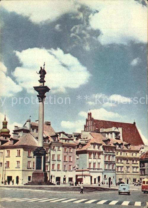 Warszawa Placu Zamkowego z Kolumna Zygmunta Schl