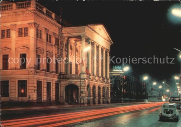 Wroclaw Gmach Opery Opernhaus bei Nacht