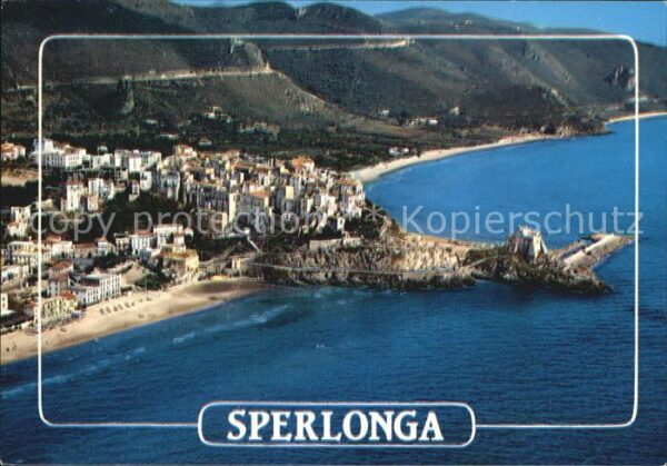 Sperlonga Latina Küste Fliegeraufnahme