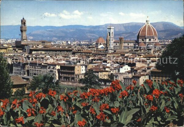 Firenze Florenz Stadtbild mit Kathedrale Palazzo Vecchi