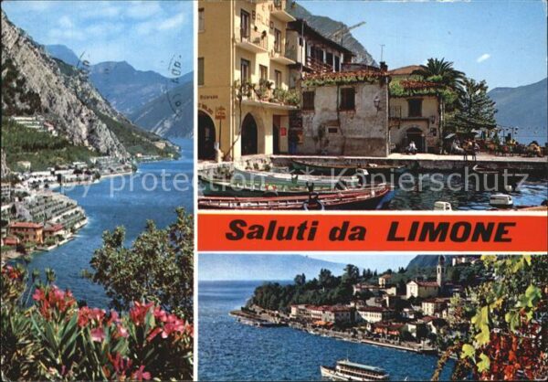 Limone sul Garda Panorama Gardasee Hafen