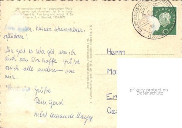 Hermannsdenkmal Teutoburger Wald Fliegeraufnahme – Bild 2