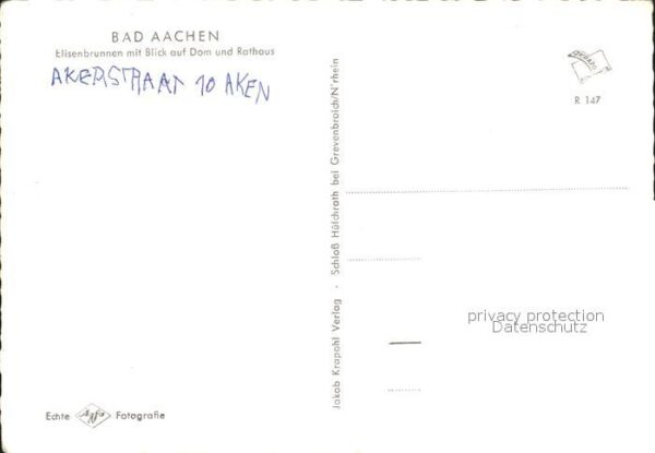 Bad Aachen Elisenbrunnen mit Blick auf Dom und Rat – Bild 2