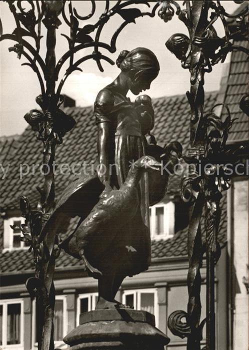Goettingen Niedersachsen Gänseliesel Brunnen Serie Schönes Deuts