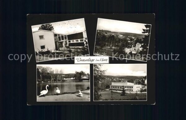 Braunlage Kurmittelhaus Kurpark Teich Schwan Kurh