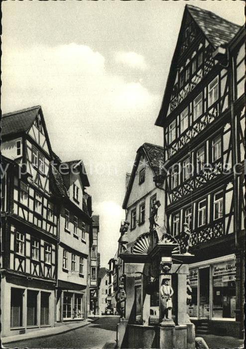 Wertheim Main Engelsbrunnen Fachwerkhäuser
