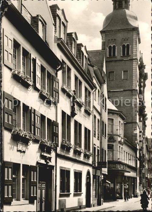 Bonn Rhein Bonngasse mit Beethovenhaus