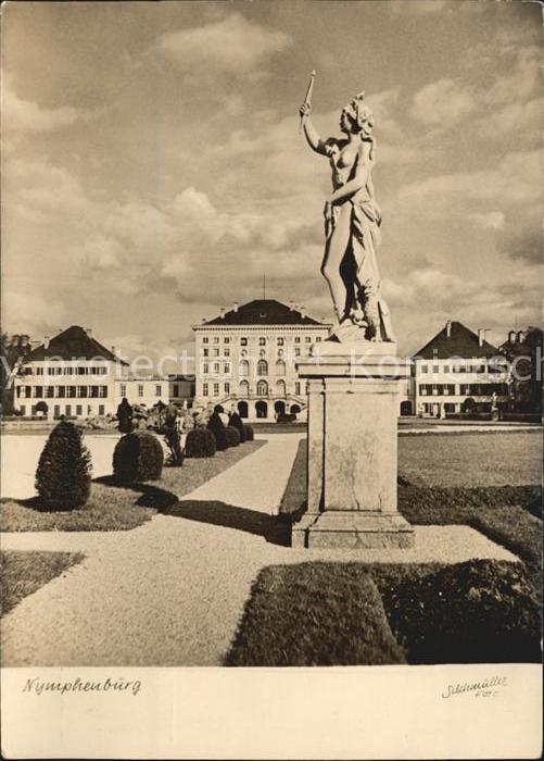 Muenchen Schloss Nymphenburg Skulptur Statue