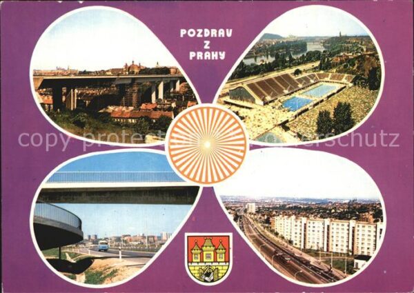 Prag Prahy Prague Schwimmbad Hochhäuser