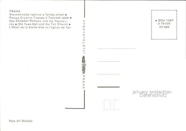 Prag Prahy Prague Rathaus und Theinkirche – Bild 2