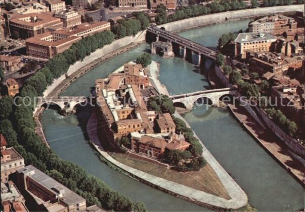 Roma Rom Fliegeraufnahme Tibertina Insel
