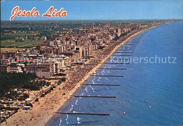 Lido di Jesolo Fliegeraufnahme Strand