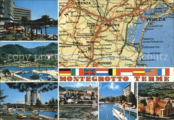 Montegrotto Terme Landkarte Hotels der Stadt