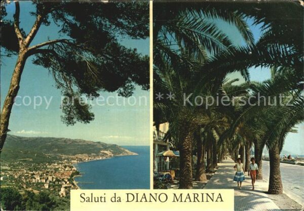 Diano Marina Allee der Palmen