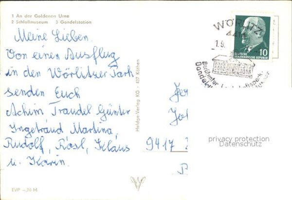 Woerlitz An der Goldenen Urne Schlossmuseum Gond – Bild 2