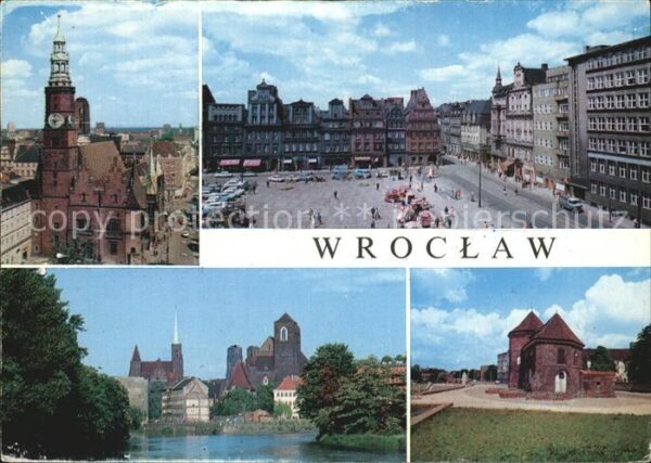 Wroclaw Ratusz Plac Solny Ostrow Tumski Gotycki