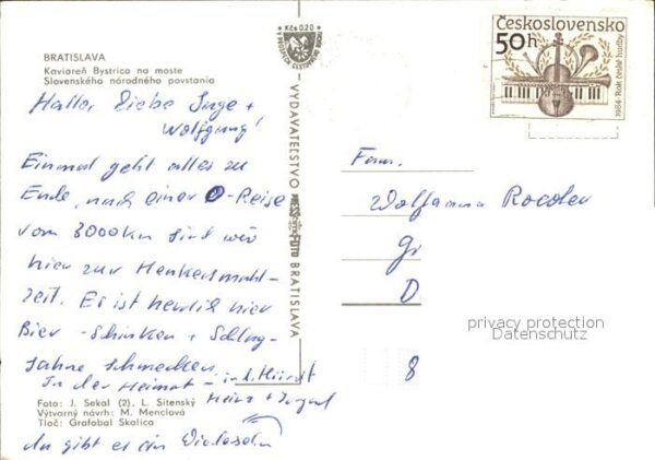 Bratislava Pressburg Pozsony Kaviaren Bystrica na moste Slovenskeho – Bild 2