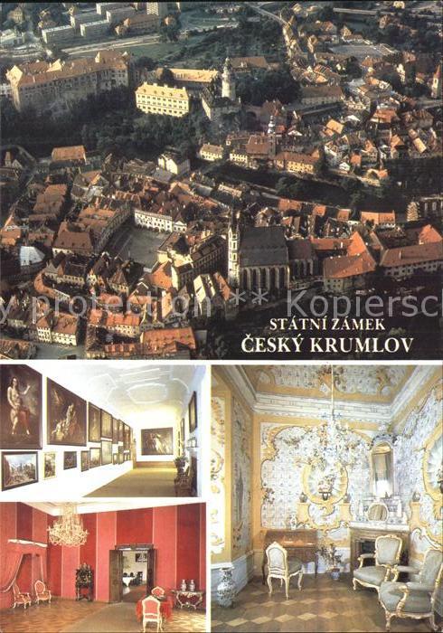 Cesky Krumlov Fliegeraufnahme Zamecka obrazarna Balac