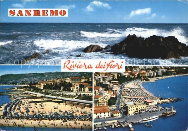 Sanremo Meeresbrandung Strandpartien Fliegerauf
