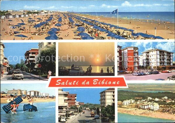 Bibione La spiaggia Tramonto a Pineda e vedute