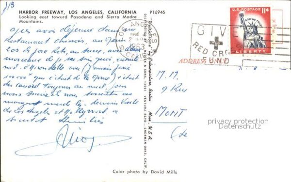 Los Angeles California Harbor Freeway Sierra Madre Mountains – Bild 2