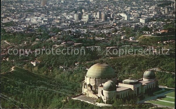 Los Angeles California Fliegeraufnahme Griffith Observatory an