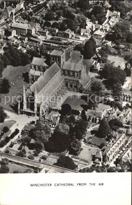 Hampshire South East England Winchester Cathedral from Air