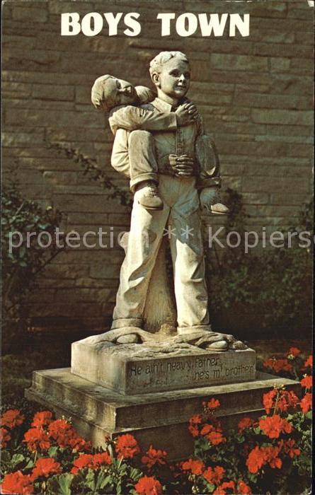 Boys Town Statue symbolic zwei Jungen