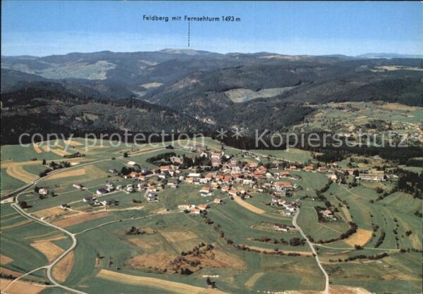 Hoechenschwand Fliegeraufnahme mit Feldberg