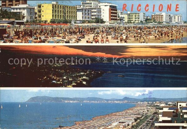 Riccione Strand Fliegeraufnahme