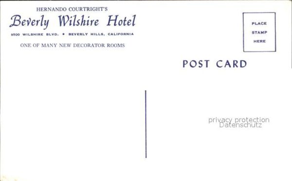Beverly Hills California Beverly Wilshier Hotel Room – Bild 2
