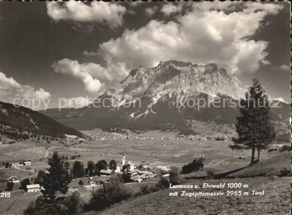 Lermoos Tirol mit Zugspitzmassiv