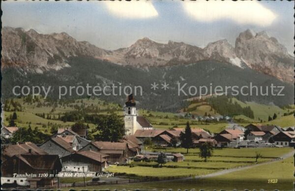 Tannheim Tirol mit Rot Flüh und Gimpel
