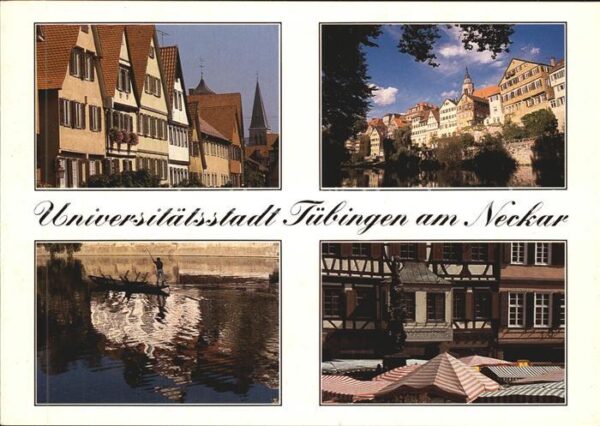 Tuebingen Universitätsstadt am Neckar Stocherkahn