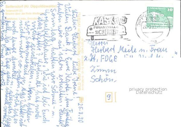 Seifersdorf Dippoldiswalde Brücke über Rote Weisseritz – Bild 2