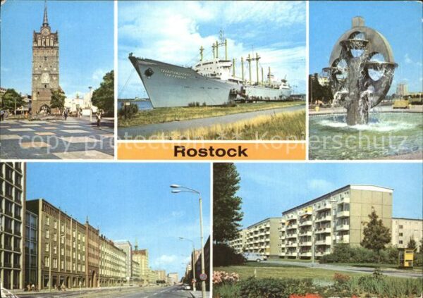 Rostock Kröpeliner Tor Kosmosbrunnen Lange-Stra